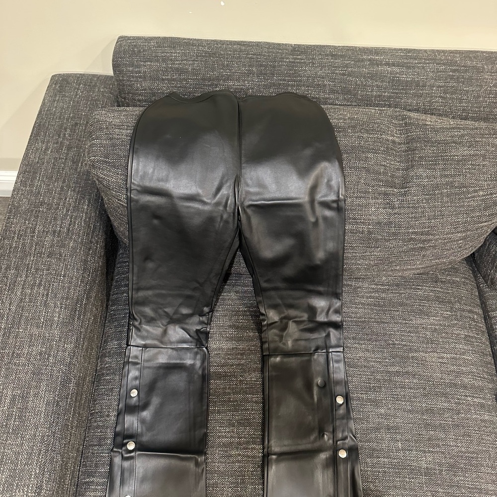 Black Leather Chaps